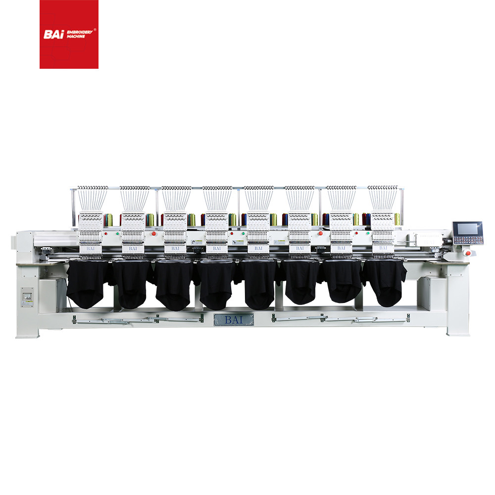 Quality CE Flat 8 Head Embroidery Machine High Speed For Home for sale