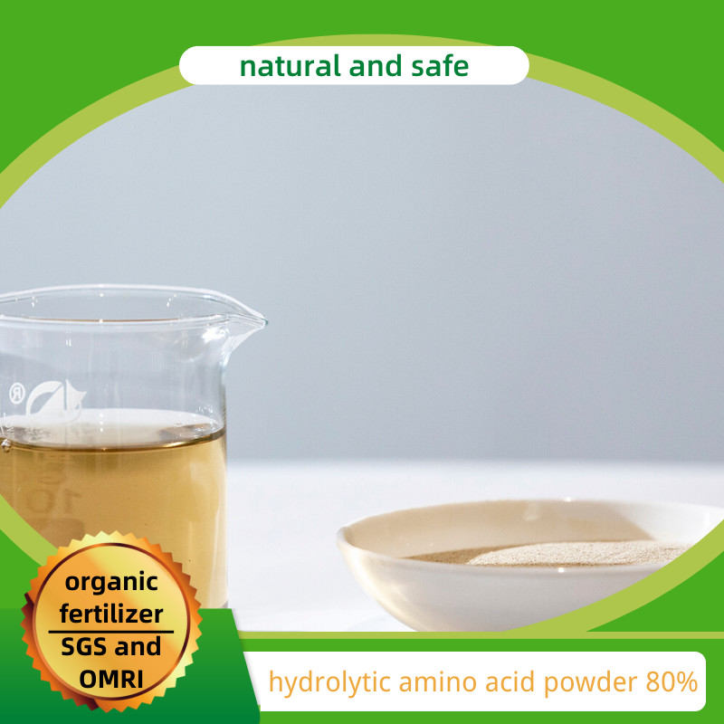 Quality Yellow Amino Acid 80% Powder Formula For Compound Liquid And Powder Fertilizer for sale