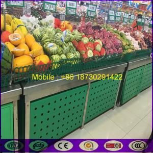 Quality OEM China Green Decorated Iron Shelf for Supermarket as Fence shelf for sale