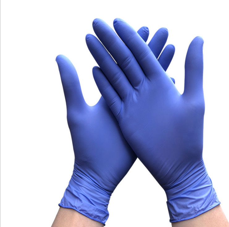 Quality Clinic Blue Nitrile Disposable Medical Gloves EN420 EN455 for sale