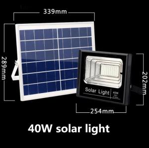Quality 6500k 63PCS LED 20000MAH Flood Solar Light 40W IP67 for sale