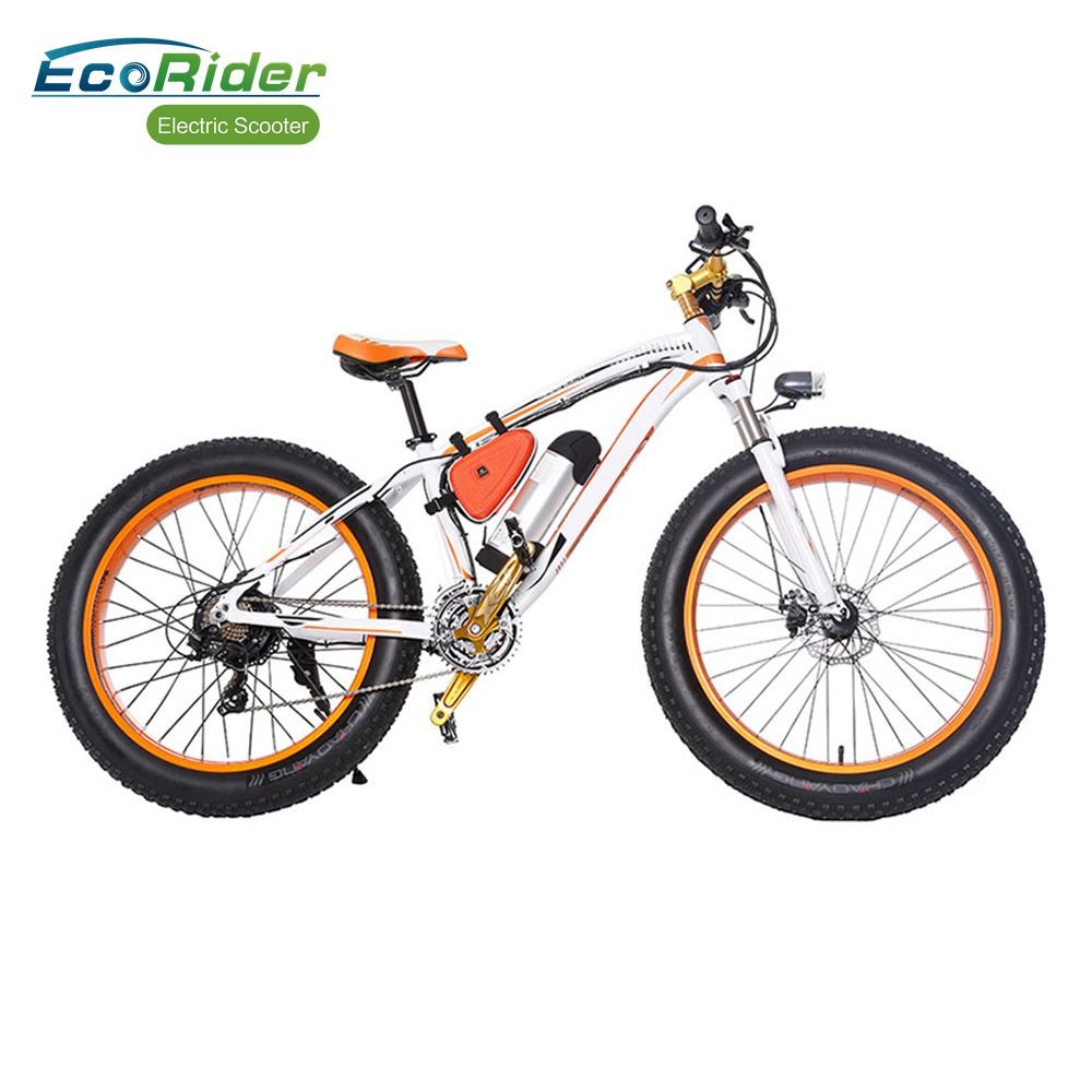 Quality EcoRider Fat Tire 26 Inch Wheel Electric Bike Off Road Electric Bikes Mountaine Electric Bicycle for sale