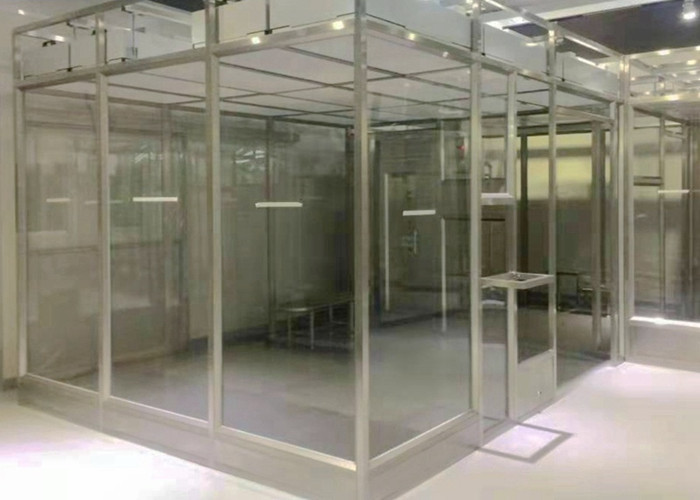 Quality Stainless Steel Frame Simple Softwall Clean Room Class 100 To Class 100000 for sale