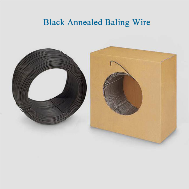 Quality Paper 12 Gauge Black Annealed Baling Wire 100# For Cardboard And Paper for sale