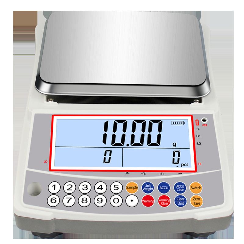 Quality Industrial Digital Coin Counting Weighing Scale 1kg - 3kg Capacity With Large LCD Display for sale