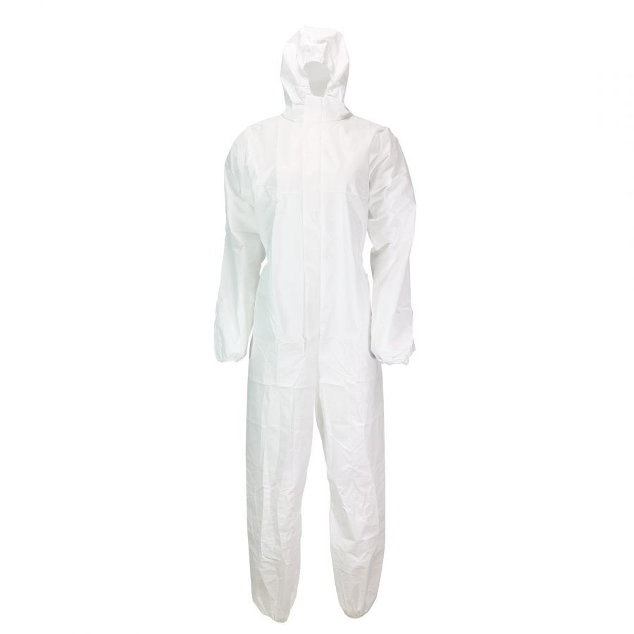 Quality 75g Industrial PPE Equipment Elastic Disposable Microporous Coveralls for sale