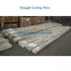 Quality 12ft 12 Gauge Ceiling Wire Electro Galvanized 50lbs Straight Hanger Wire for sale