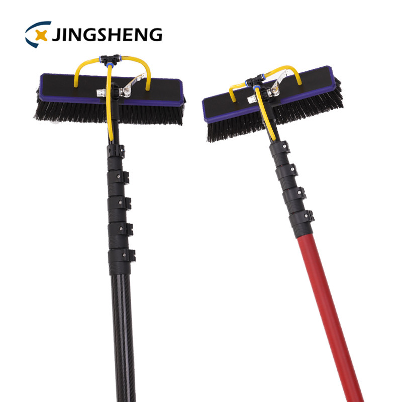 Quality Processing Fiberglass 50% Glossy Telescopic Window Cleaning Brush Pole for sale