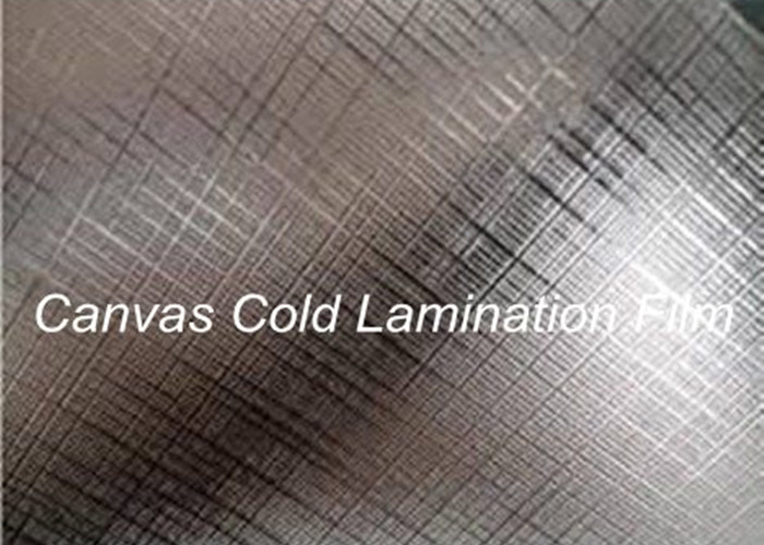 Quality 0.7mm Canvas Laminating Film Embossed Photo Album 40 inch cold lamination roll for sale