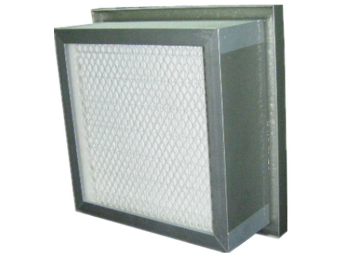 Quality Industrial Ducted Pleated Air Filters , Aluminum Frame Fiberglass Air Filters for sale