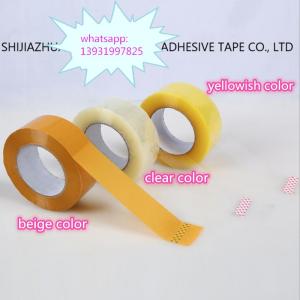 Quality Free sample strong adhesion clear acrylic glue bopp packing adhesive tape China manufacturer for sale