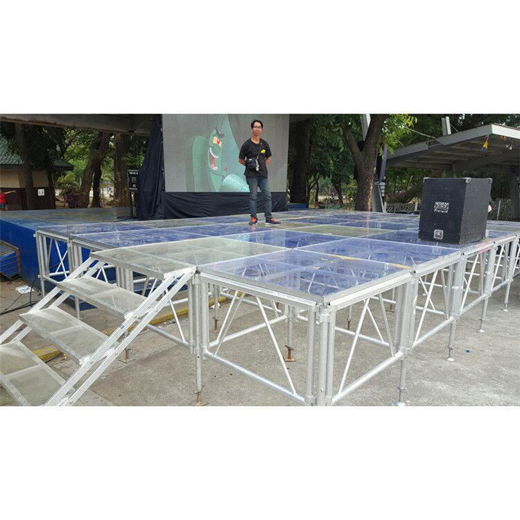 Quality Water Proof Anti Slip Glass Stage Outdoor Indoor Acrylic Stage Platform for sale