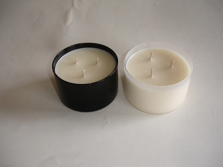 Quality 3 wicks soywax candle with glass jar for sale