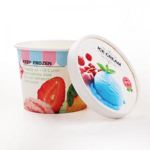 Quality FDA TUV 16oz 26oz Disposable Ice Cream Cups Biodegradable for sale