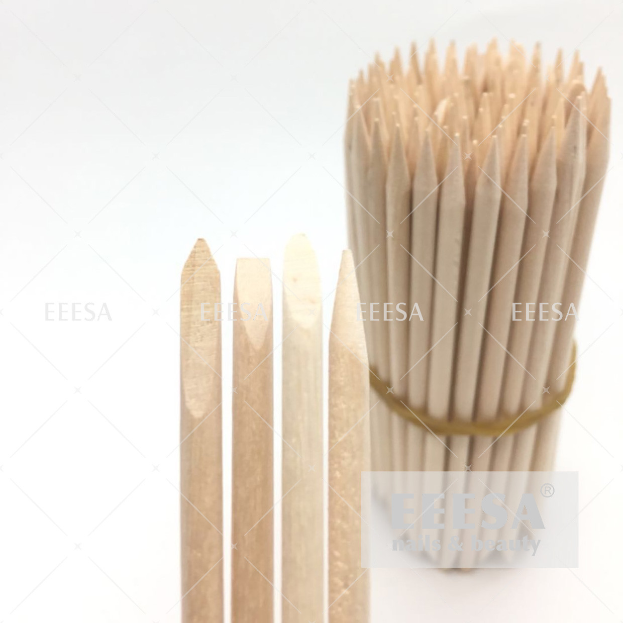 Quality 3.8*100mm Orange Wood Sticks   Nail Art Orange Wood Cuticle Sticks for sale