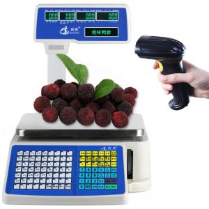 Quality Accurate Electronic Digital Weighing Scale / Barcode Printing Scale For Supermarket for sale