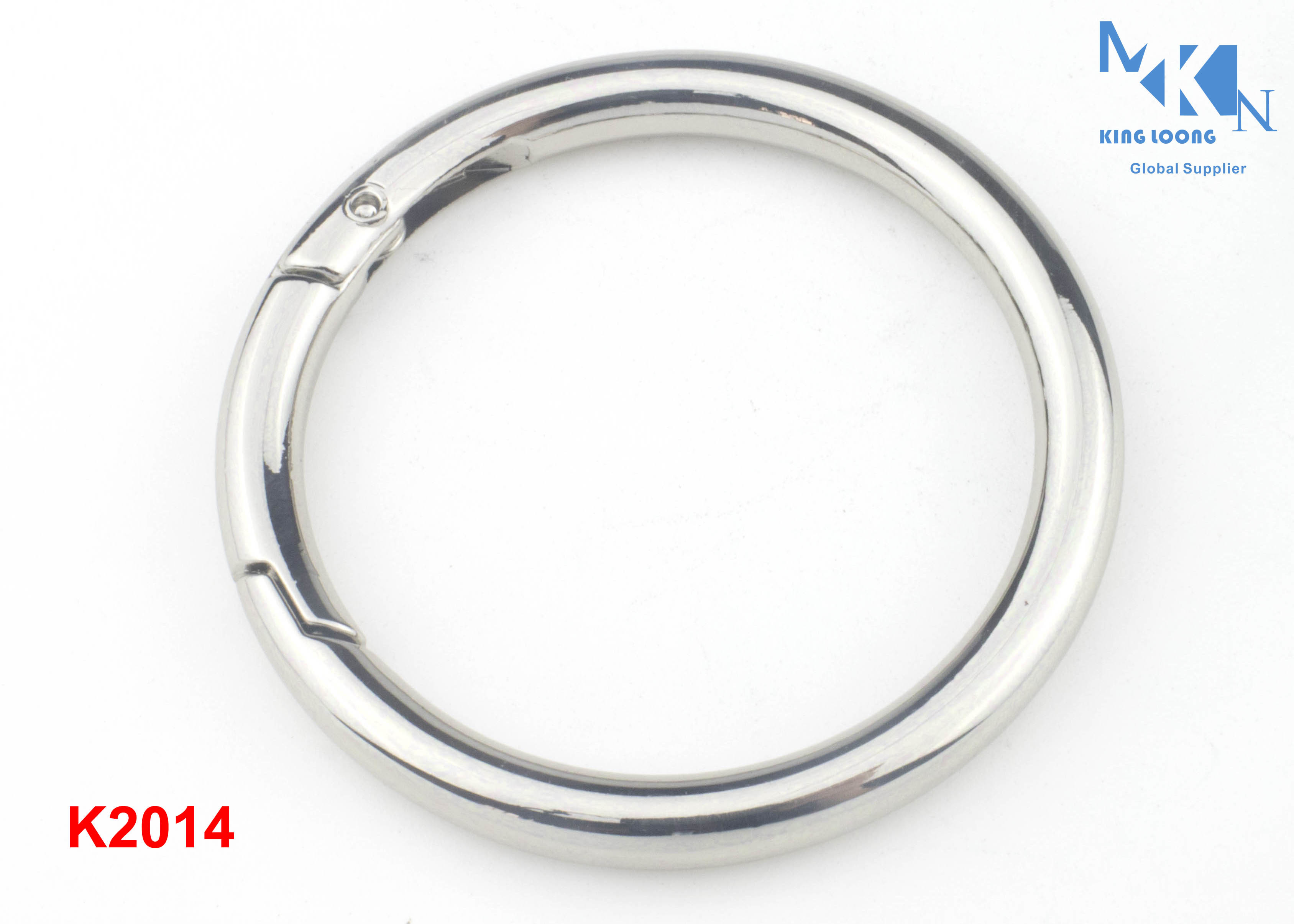 Quality Spring O Ring Buckle Nickle Color For Clothes & Bags & Handbags 39mm Inner Diameter Size for sale