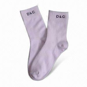Quality Men's Sports Socks in Plain, Made of 97% T/C and 3% Spandex for sale