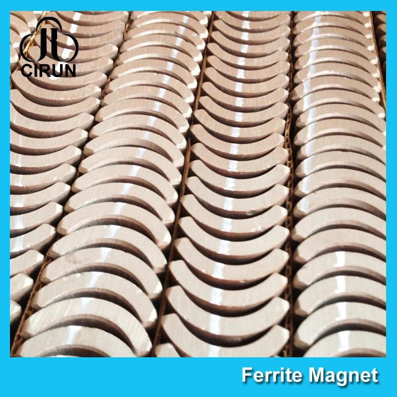 Quality Custom Industrial Ceramic Ferrite Magnets Arc Shaped Y25 Y30 Y30BH Y35 Grade for sale