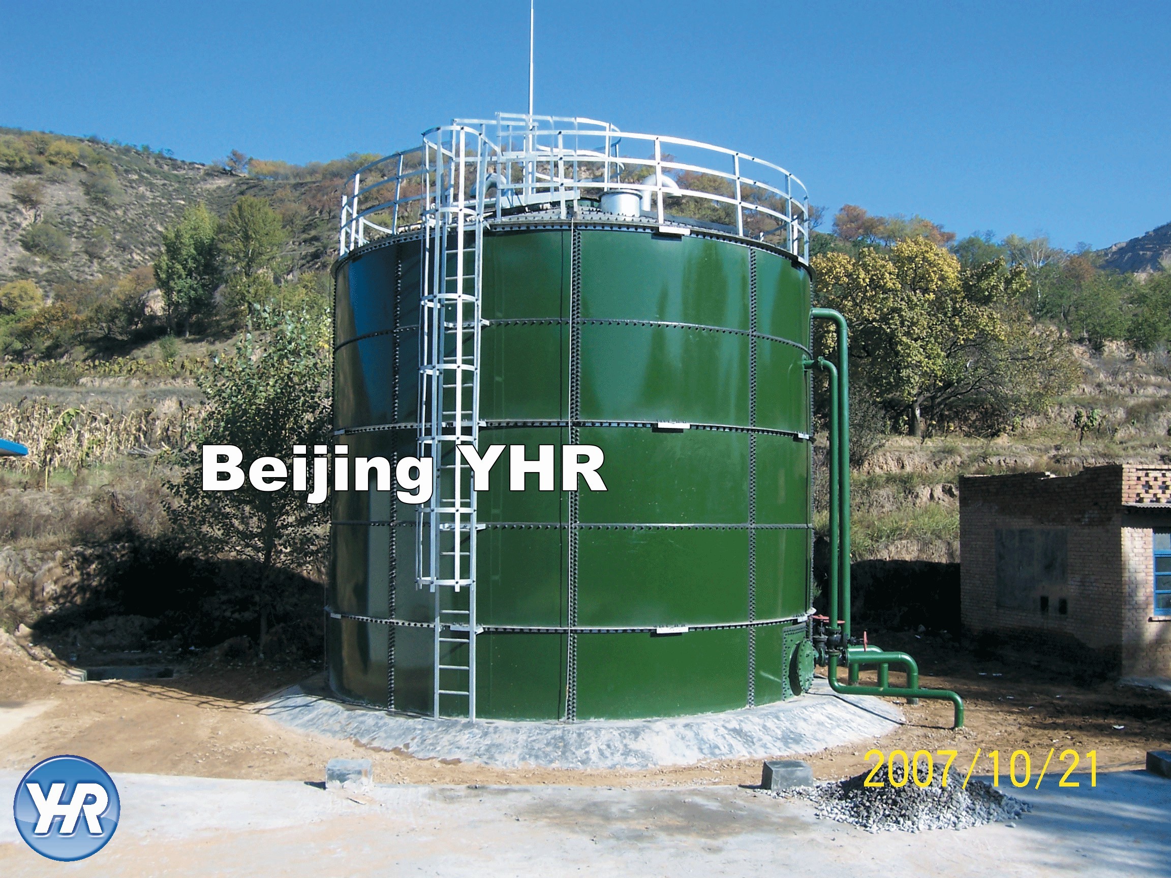 Quality Reliable Glass Water Storage Tanks , GFS - V1500 Gfs Tank 2-3 Coats Each Side for sale