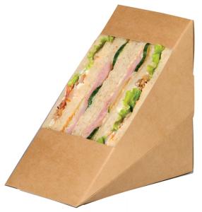 Quality Matt Lamination Firm Light Sandwich Paper Box 4.8''X4.8''X2.8'' With Window for sale