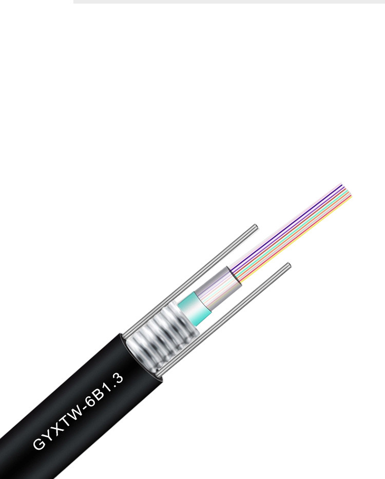 Quality GYXTW Armored Direct Burial Fiber Optic Cable Outdoor GYXTW 6/12/24 Core Multimode for sale