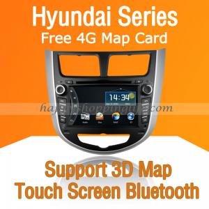 China Autoradio DVD with GPS Navigation ISDB-T for Hyundai Verna on sale