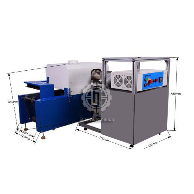 Quality 25W Heat Shrink Tube Cutting Machine For FEP PTFE Materials 400mm Heating Area for sale