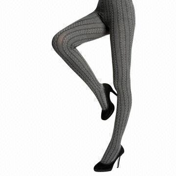 Quality Ladies Jacquard Tights, Weighs 140g for sale