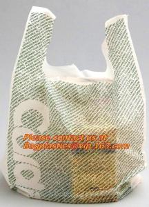 Quality HDPE 100% virgin material transparent, t-shirt bags on roll, plastic t-shirt bags vest bag for sale