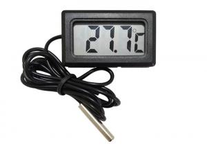 Mini Plastic Digital Freezer Thermometer , LCD Display Digital Cooler Thermometer