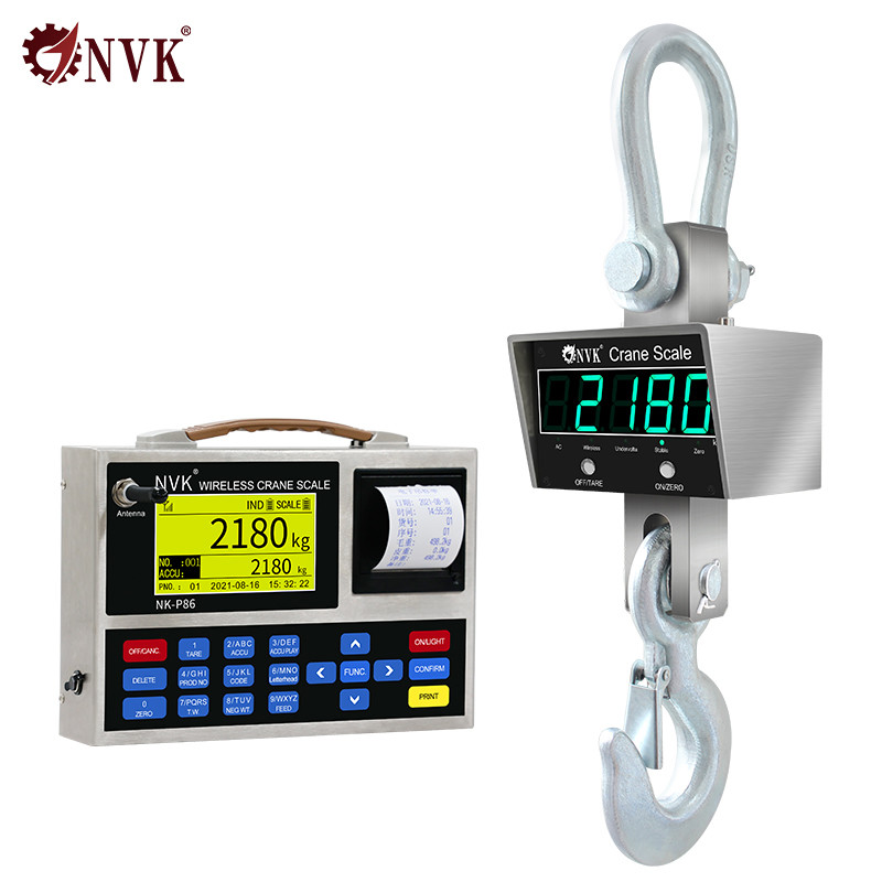 Quality NVK OCS-B 300KG-100T Digital Crane Scale Rechargeable Battery With Remote Control for sale