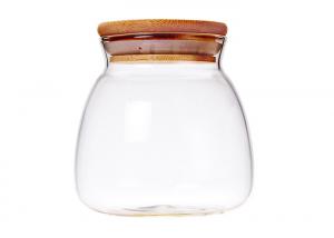 Quality Tea Candy Wide Mouth Glass Jars , Airtight Glass Jars Wide Mouth for sale