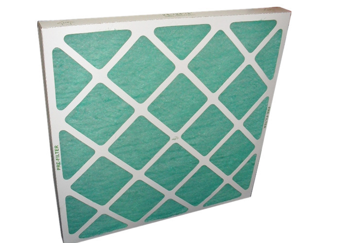 Quality Electronic Furance Pleated Panel Air Filters Performance With Cardboard Frame G4 for sale