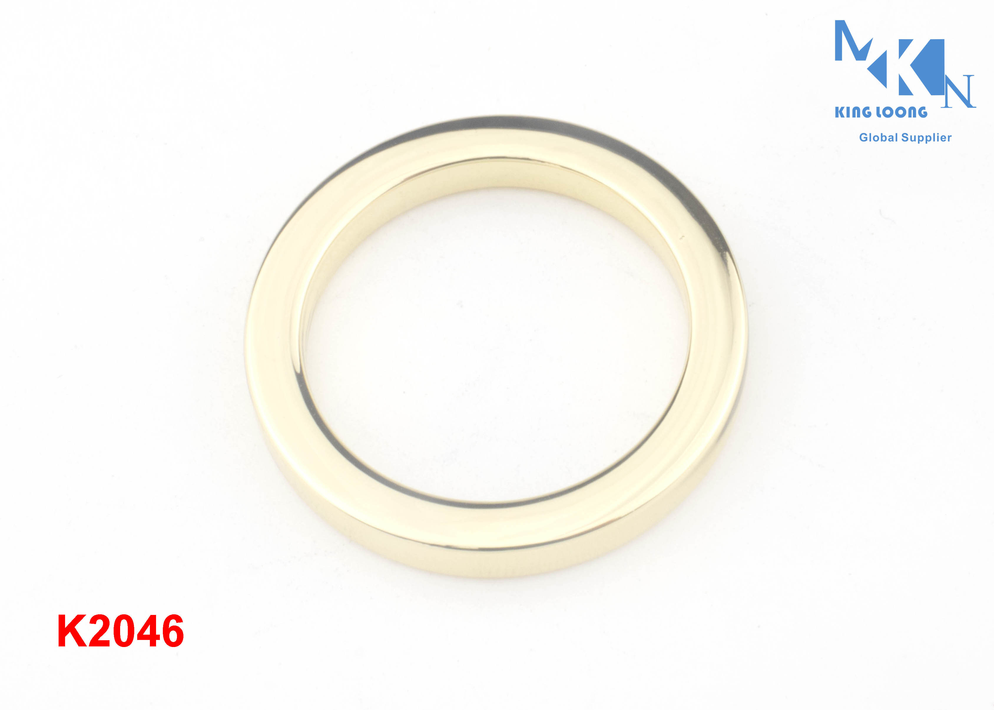 Quality 25mm Inner Diameter  O Ring Buckle Light Gold Color For Bags & Clothes for sale
