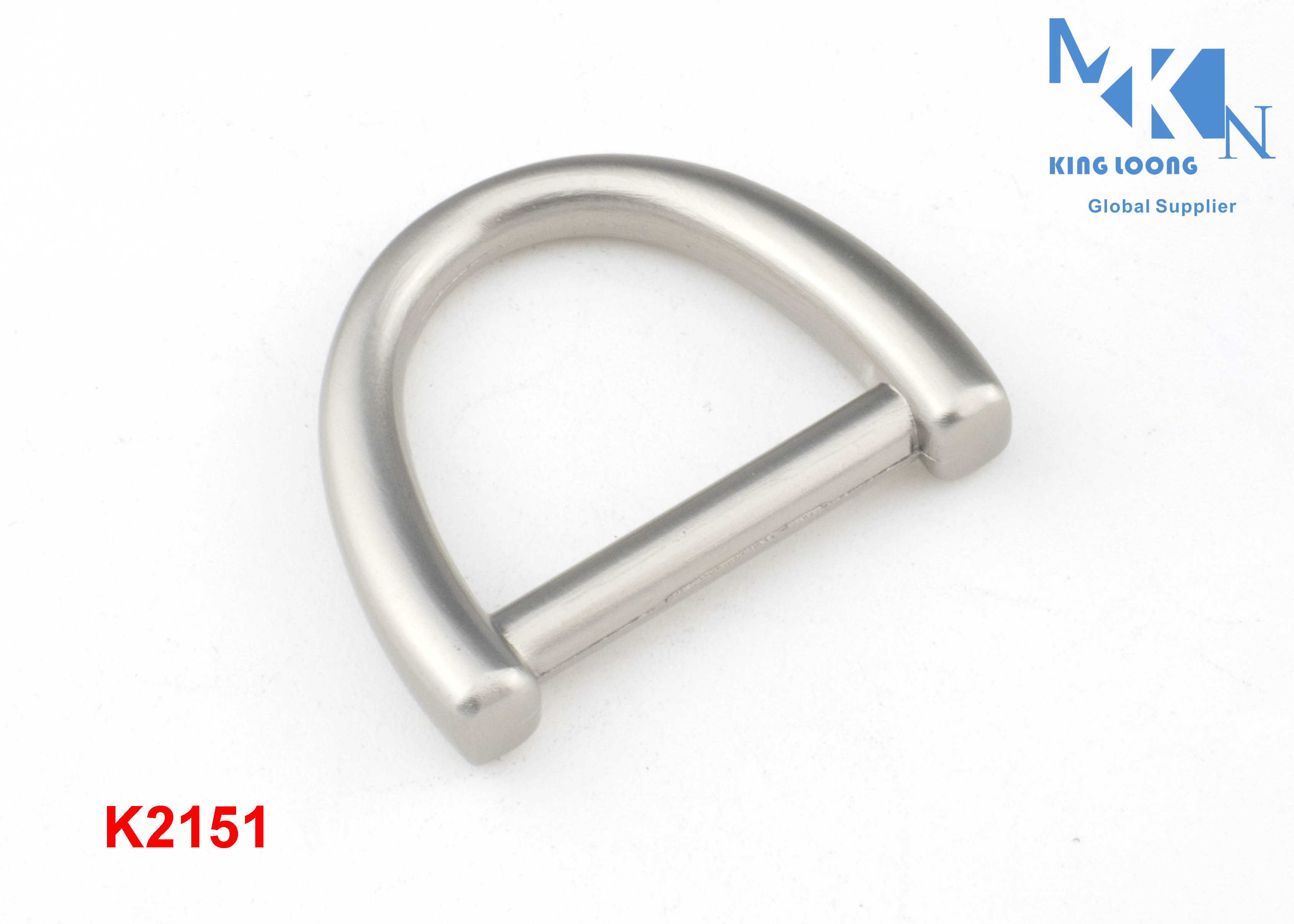 Quality Pearl Color D Ring Buckle 19mm Size Zinc Alloy Bridge Shape OEM Or ODM Accepted for sale
