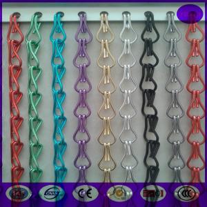 Quality Decorative Aluminum Chain Fly Screens for door for sale