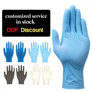 Quality 100% Nitrile Exam Disposable Medical Gloves Latex Free 3mil EN455 for sale