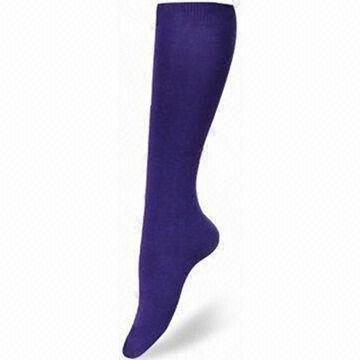 Quality Ladies High Knee Socks, Made of 78% Acrylic, 19% Polyester and 3% Spandex for sale