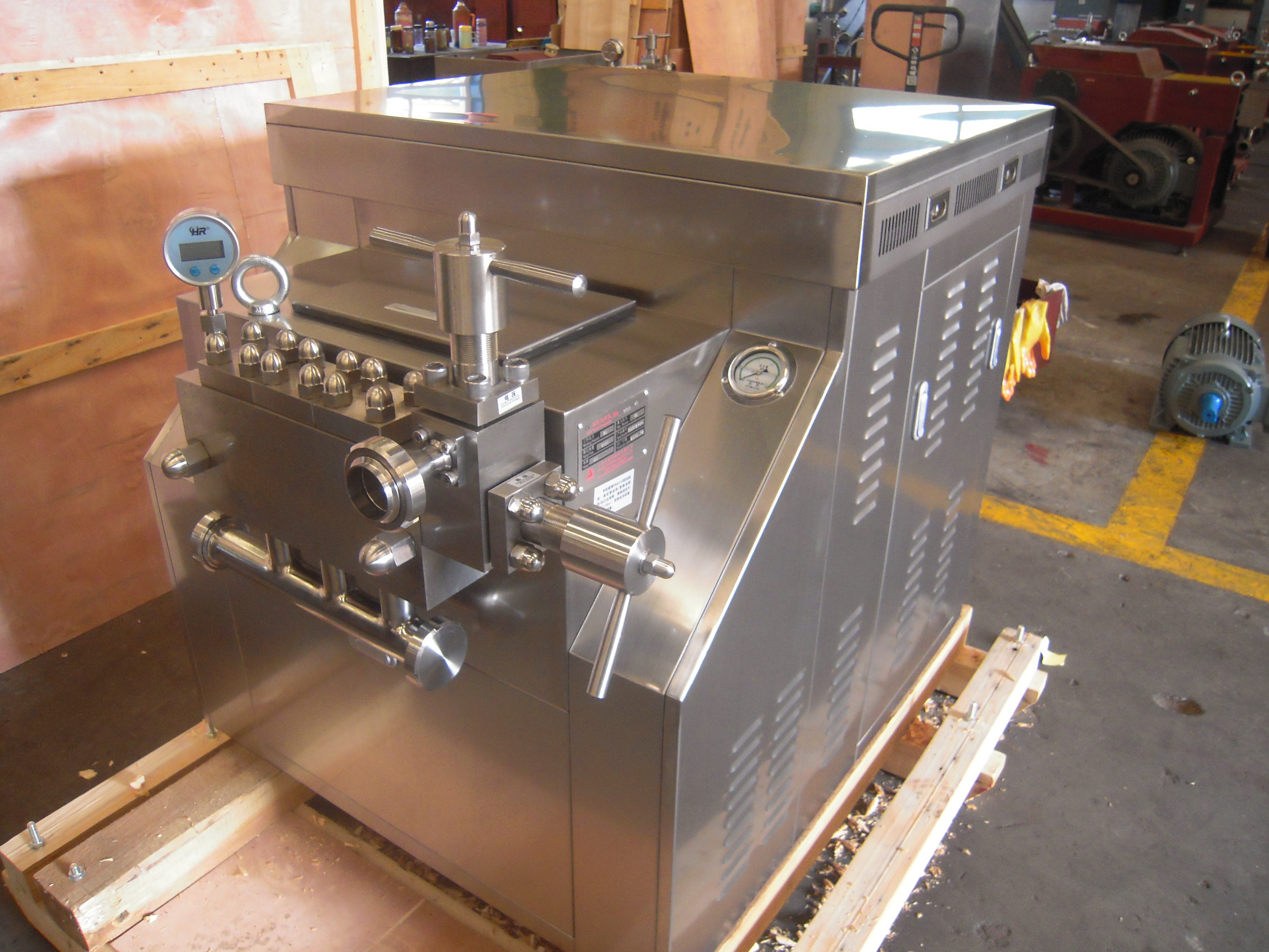 Quality High Shearing Efficiency Juice Homogenizer Pneumatic Control System for sale