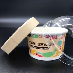 Quality Embossing Gold Foil Disposable Ice Cream Cups Eco Friendly for sale