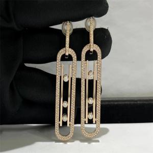 Quality wholesale designer brands 18k gold jewelry factor 18 karat gold diamond earrings for women for sale