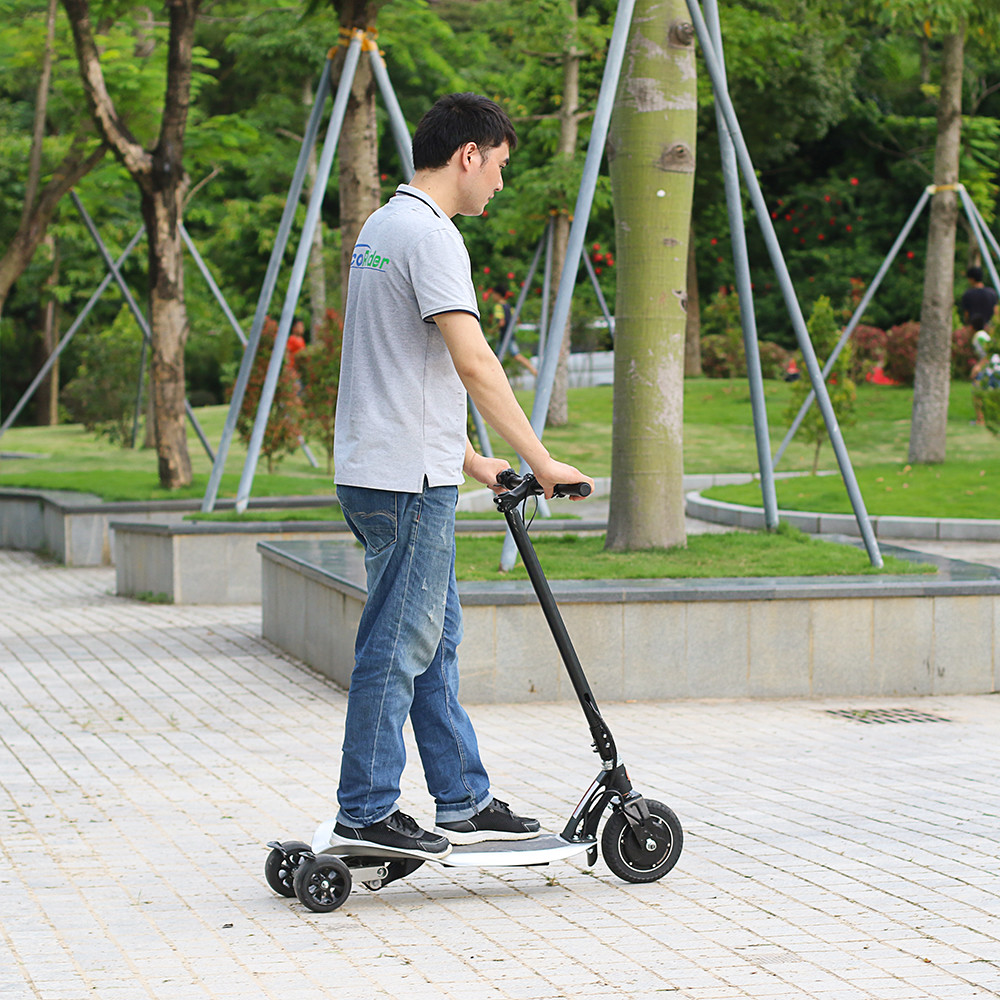 Quality EcoRider 250W Max Speed 25km/h Street Use 3 Wheel Foldable Electric Scooter for sale