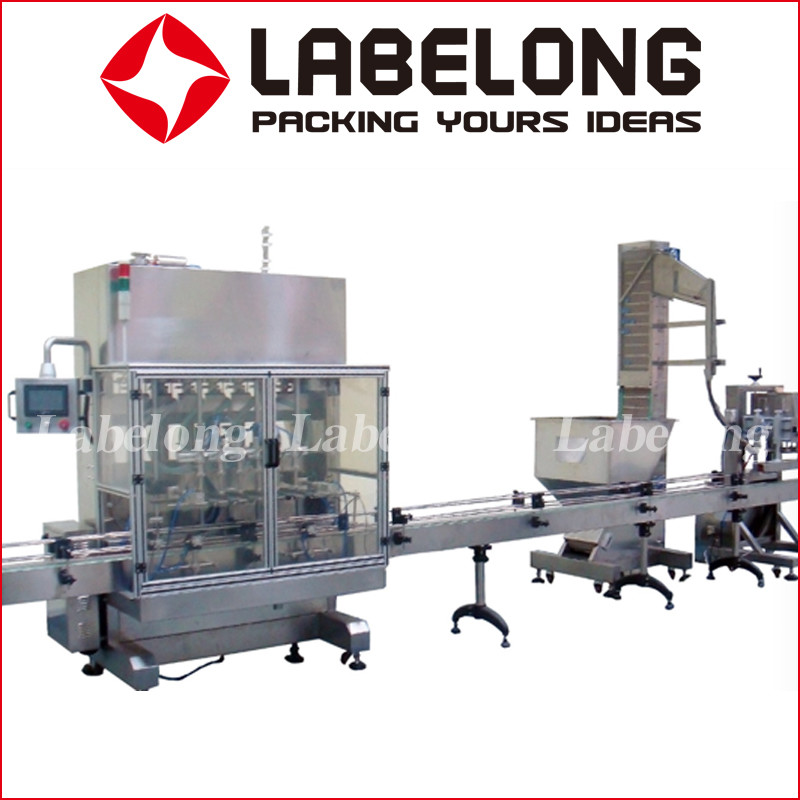 Quality Lubricating Oil Filling Capping Labeling Machine Automatic for 1-5L Plastic Bottle for sale