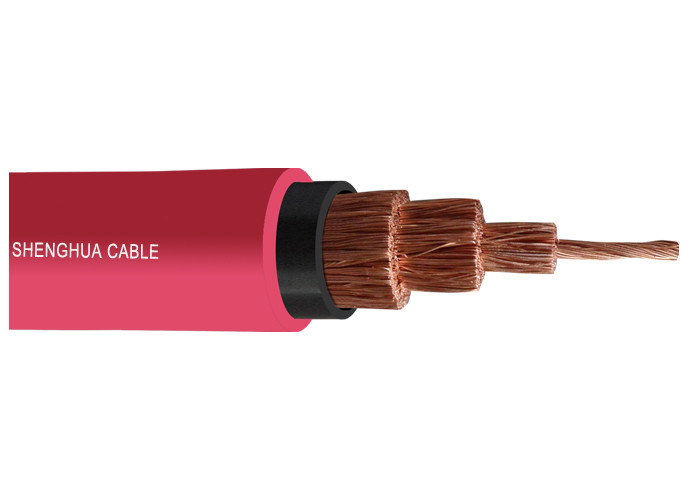 Quality Flexible Rubber Cable 1.9 / 3.3 KV  Low Halogen Low Smoke Rubber Sheath for sale