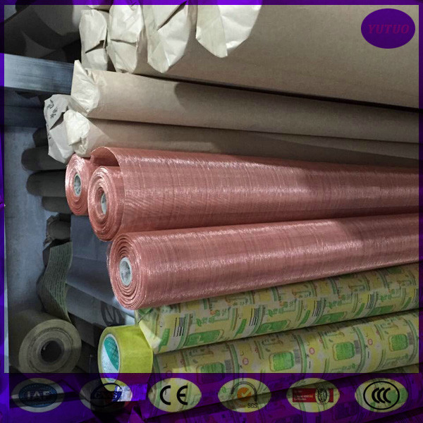 Quality 0.05mm Wire Diameter 180 Mesh Copper Mesh Fabric in stock made inchina for sale