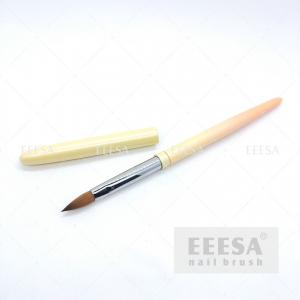Quality Metal Handle Sable Nail Brush Orange Yellow Gradation Ombre Color for sale