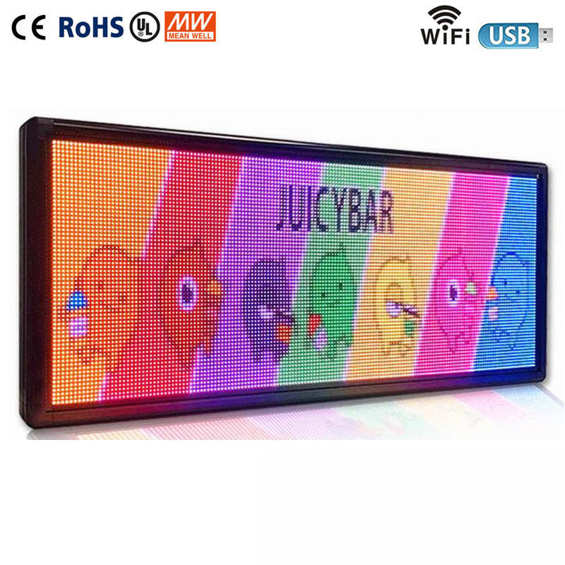Quality P5 Programmable Scrolling Outdoor Digital LED Signs Full Color 110V for sale