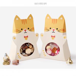 Quality SGS PSD CDR Cartoon Cat Shape Dessert Takeaway Boxes For Cookies for sale