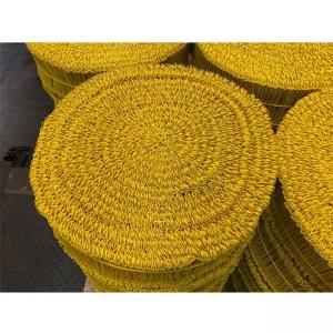 Quality Yellow Green Double Loop Rebar Tie Wire ASTM A853 Polyethylene Coated for sale